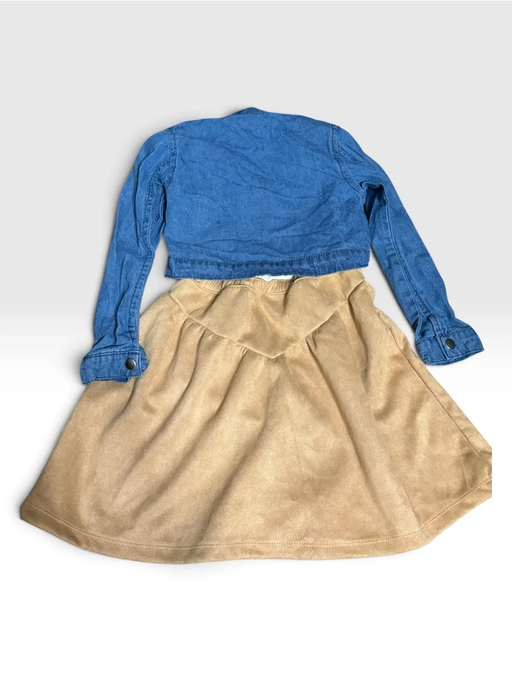 Twin Set! Little Lass Girls 2-Piece Dress & Denim Crop Jacket Sets Size 6